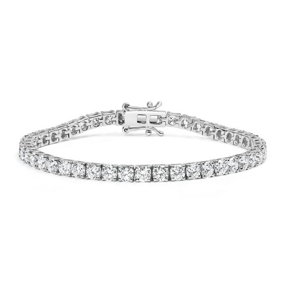 Haus of Brilliance Sterling Silver 2.0 Cttw Diamond Classic Tennis Bracelet - Picture 1 of 5